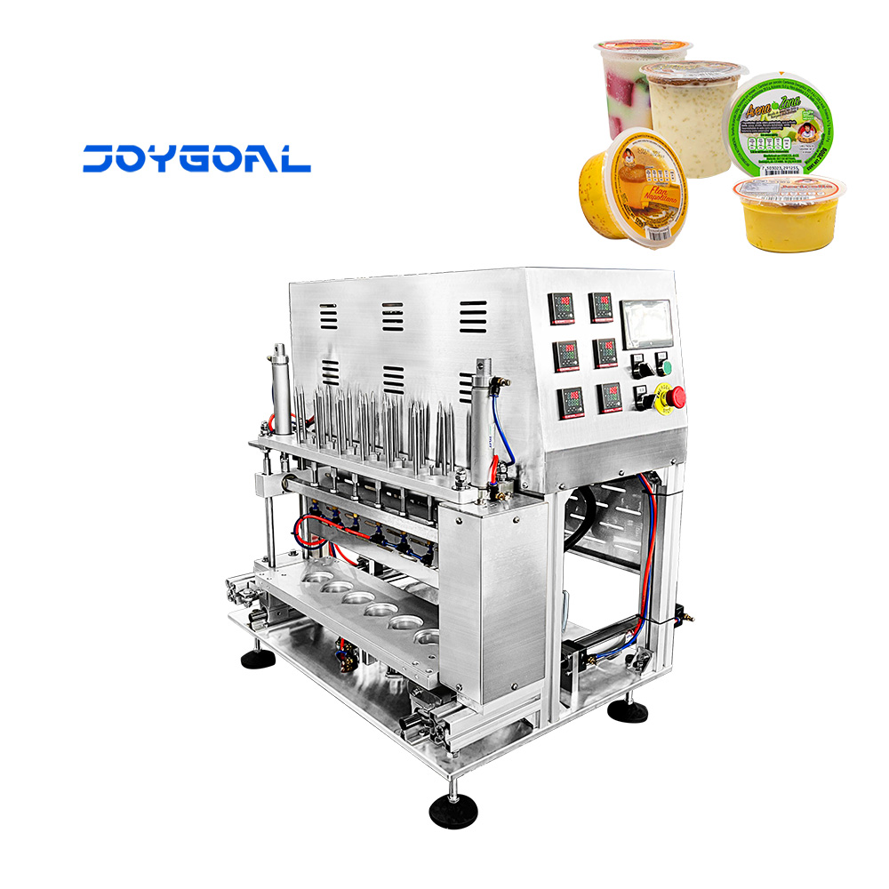 鋁箔墊片膜封機 酸牛乳錫紙封盒機 果凍杯自動熱封口機自產(chǎn)自銷